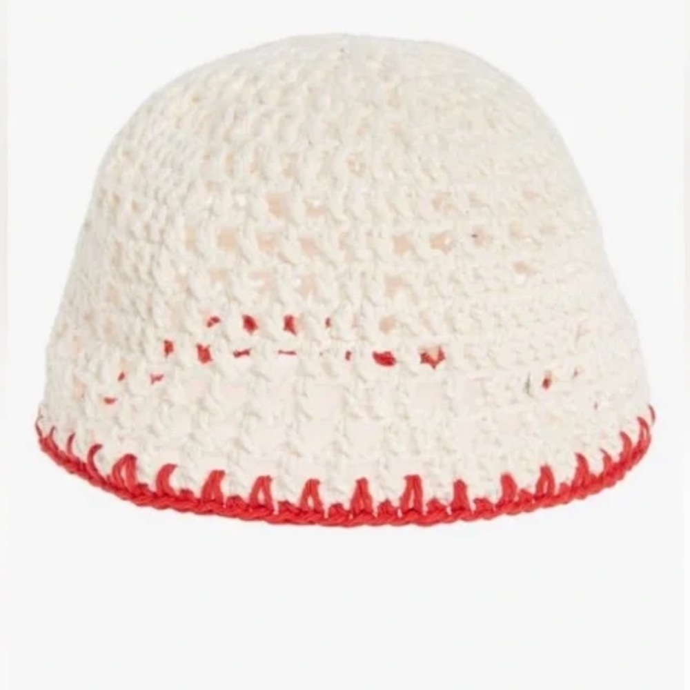 Memorial Day heart cotton crochet scullcap size 1
